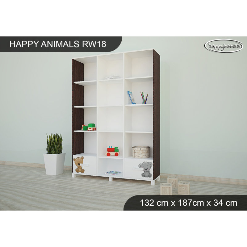 187cm H X 132cm W Kids Bookcase, Wenge Chestnut