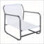 Fauteuil d'extérieur durable à structure en aluminium avec coussin amovible résistant aux intempéries pour la détente sur le patio et le balcon