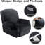 Housse pour fauteuil inclinable à coussins carrés / rectangulaires-1662508223