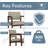 Lenox Wood Waiting Reception Armless Guest Chair Wood Frame-1217144780-1217144769