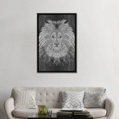 « great lion », impression sur toile tendue