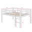 Lit mezzanine compact pleine grandeur avec marches-229652425