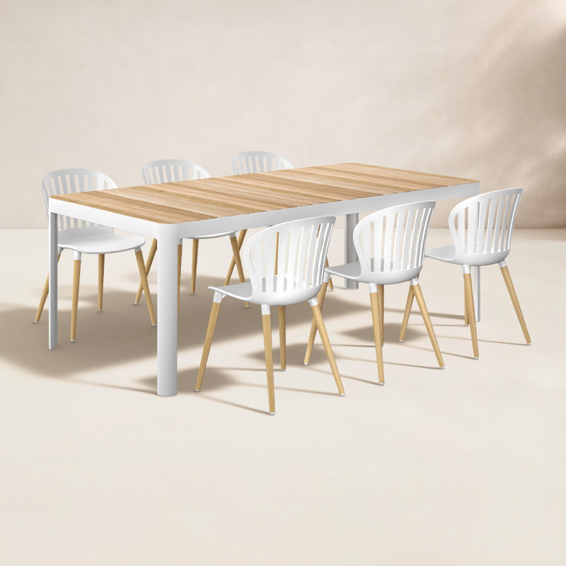 Ensemble repas d'extérieur 7 pièces Lujane