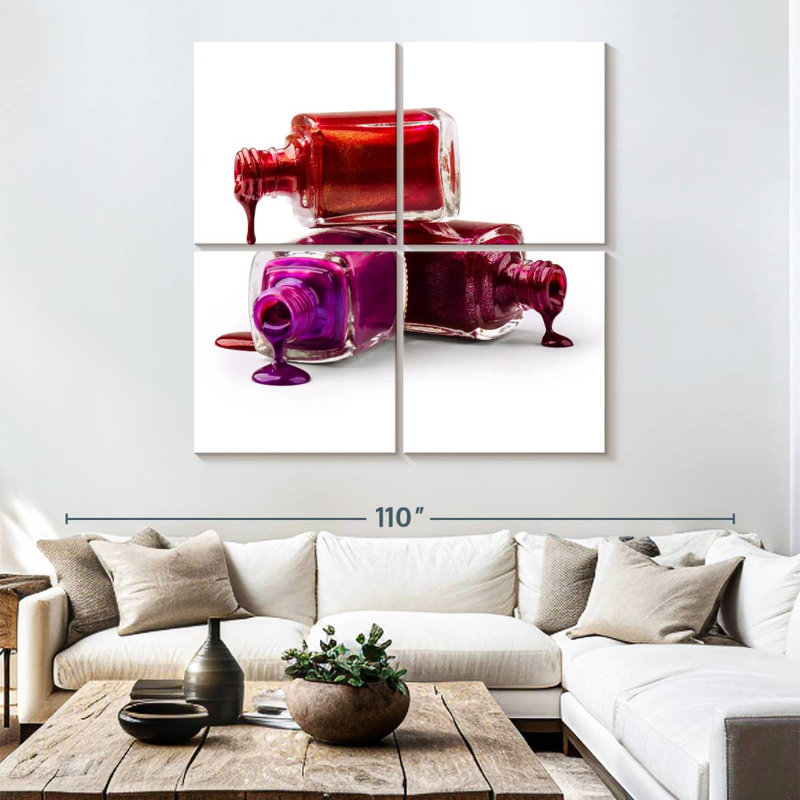 Shuttleworth Spilled Nail Polish, 74" H x 74" W