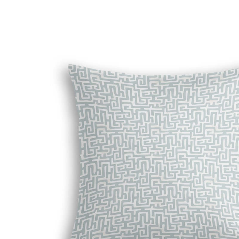 Coussin décoratif en polyester Ophelia, Bleu Belmont, 18 po x 18 po