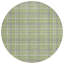 Tapis d'intérieur rond 8 po rond vert et gris lavable et antidérapant
