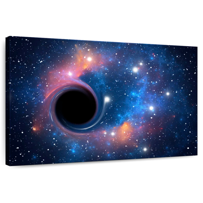 Trou noir d'Oberle dans l'espace, H 32 po x l 48 po