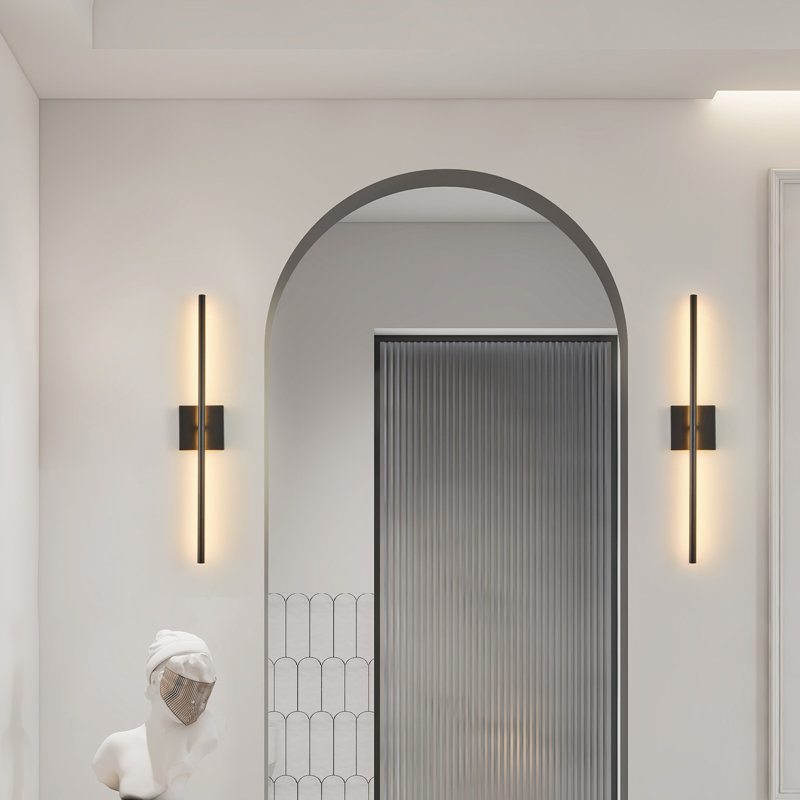 28" 2-Pack Modern LED Wall Sconces