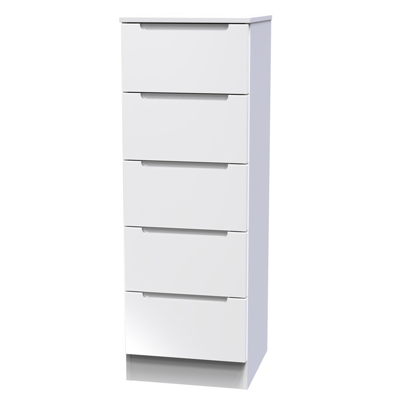 Bisma 37cm W Manufactured Wood Bedside Table, White
