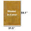 Tapis traditionnel safran «Home Is Love»