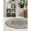 Tapis traditionnel Kelayeh couleur indigo