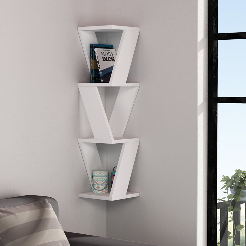 Tablette murale 3 pièces Areyanna, Blanc