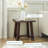  Modern Farmhouse Rustic Solid Wood Square Side Table -1828239810