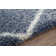 Tapis bleu à motif géométrique à treillis