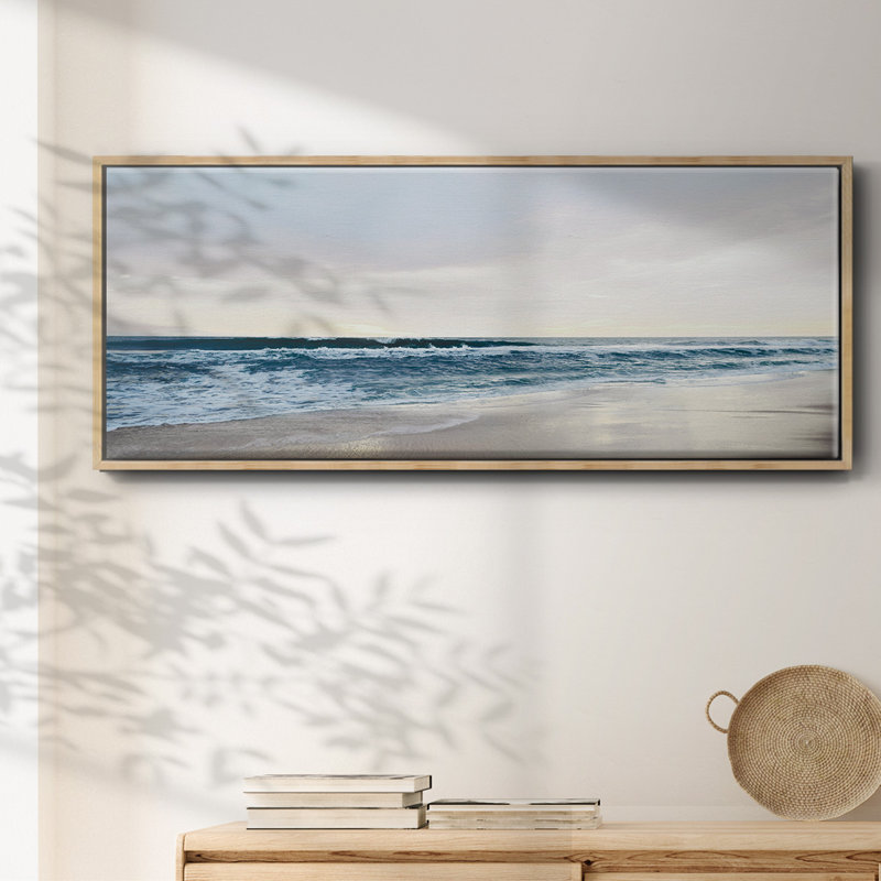 Shimmering Dawn- Framed Canvas, 8" H x 20" W