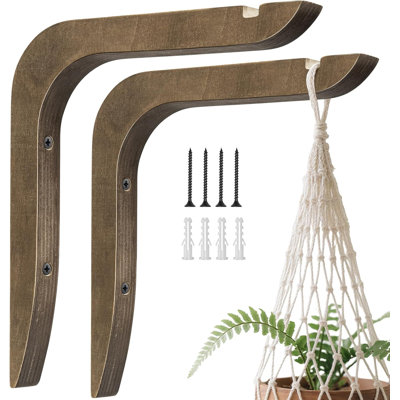 2PCS Hanging Plant Hooks For Wall, Basket Hooks For Lanterns, Flower Bracket, Wind Chimes, Lamp, Bird Feeders, Patio Decor
