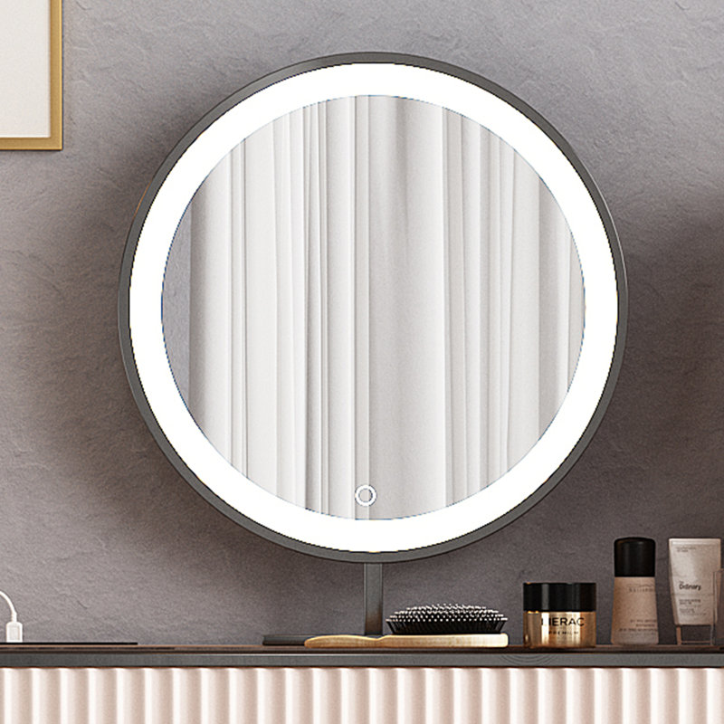 Dressing Table with Mirror, Pink