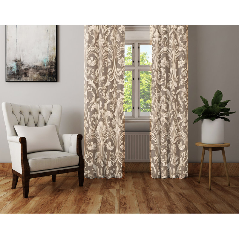 Semi Sheer Curtain Pair, 56" W x 78" L