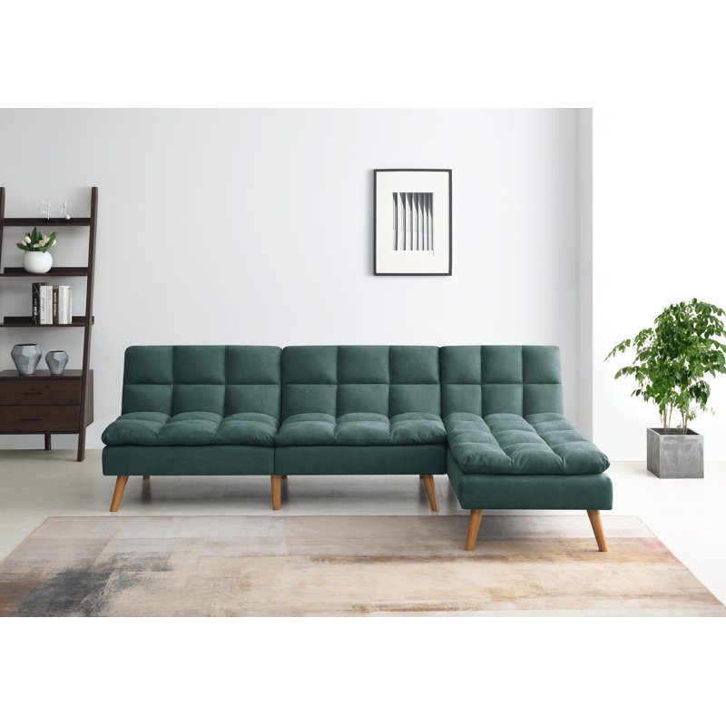 Ted Cloud Sleeper Corner Sofa, Emerald