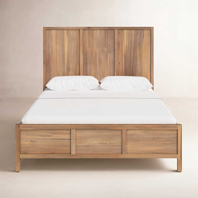 Elin Queen Platform Bed, Natural