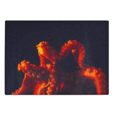 Tempered Glass Octopus Chopping Board