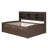 Full Size Wooden Captain Bed With Built-In Piling Shelves, Three Storage Drawers And Trundle, Antique Gray Featuring Bookshelves, 3 Grey-2002582773-2002582774