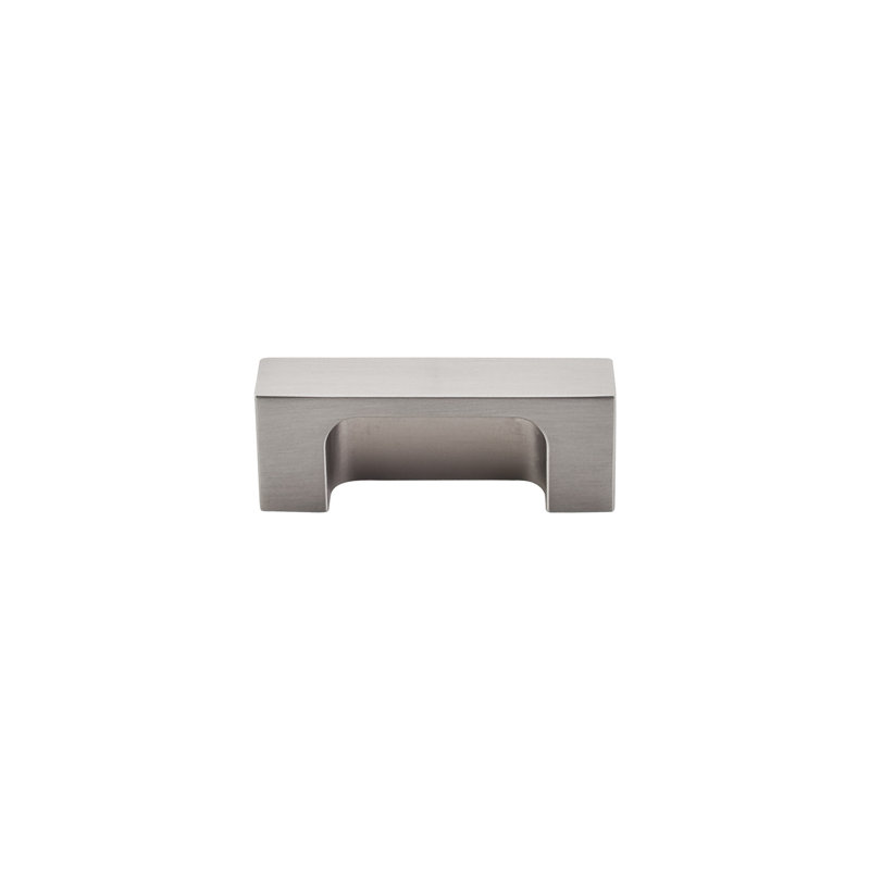 Modern Metro Finger Pull, Brushed Satin Nickel, 2" Center to Center