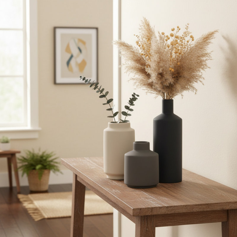 Ensemble de 3 vases en céramique