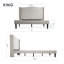 Lit plateforme tapissier Amabel, gris clair-1185528010