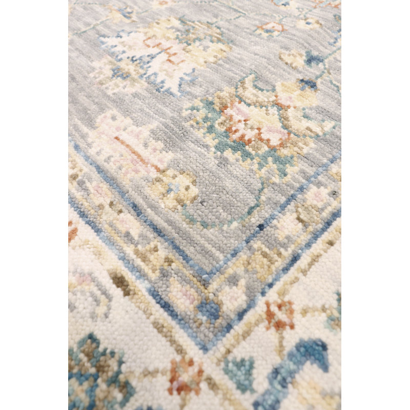 Oushak One-of-a-Kind 6' X 9'2" New Age Wool Area Rug in