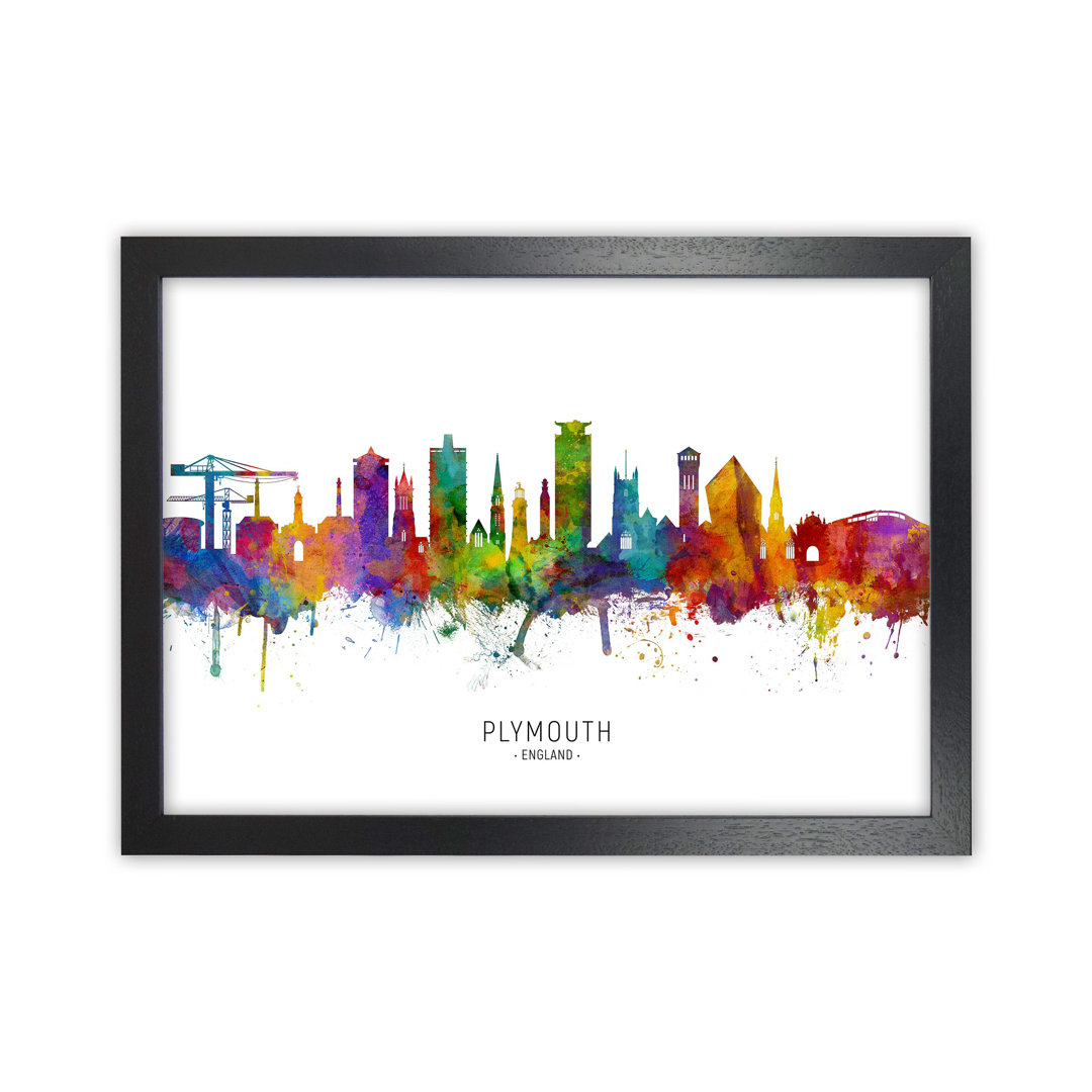 Plymouth England Skyline by Michael Tompsett - Graphic Art