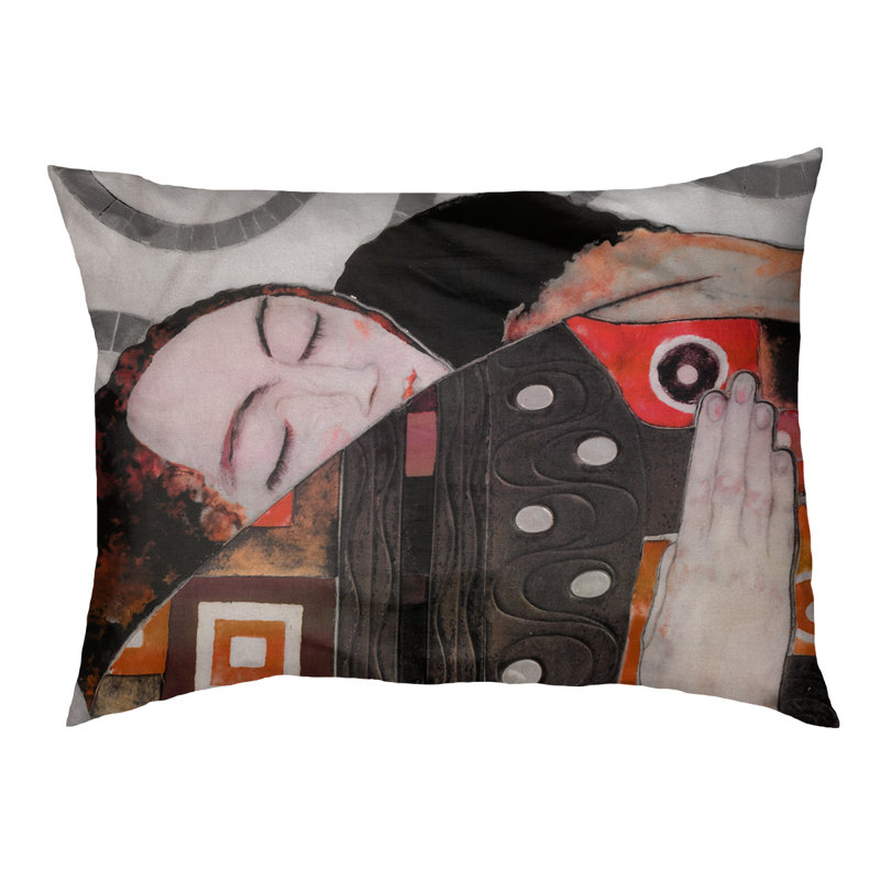 Coussin Carlile, Grand (L 52 po x l 42 po), Rouge