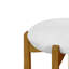 Ensemble de 2 tabourets de bar rembourrés en bois Tara