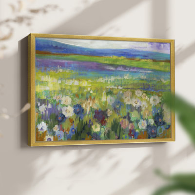 Flowerfields -Framed Print - Restickable