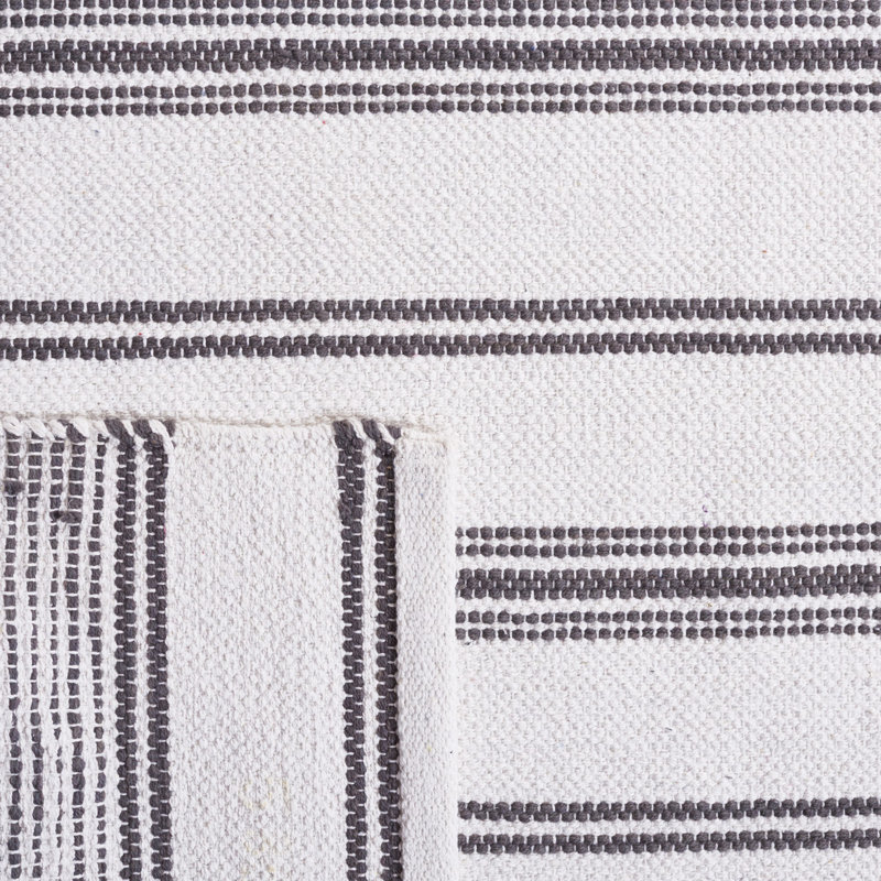 Breckenridge Flat Weave Cotton Geometric Rug, Rectangle 5' x 8'