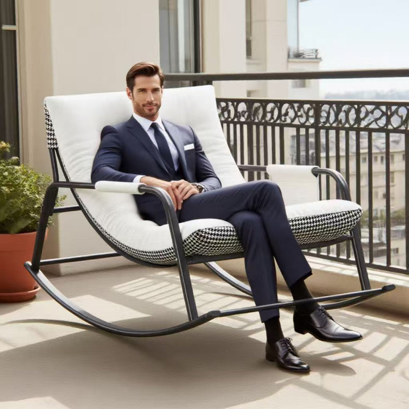 Chaise berçante double