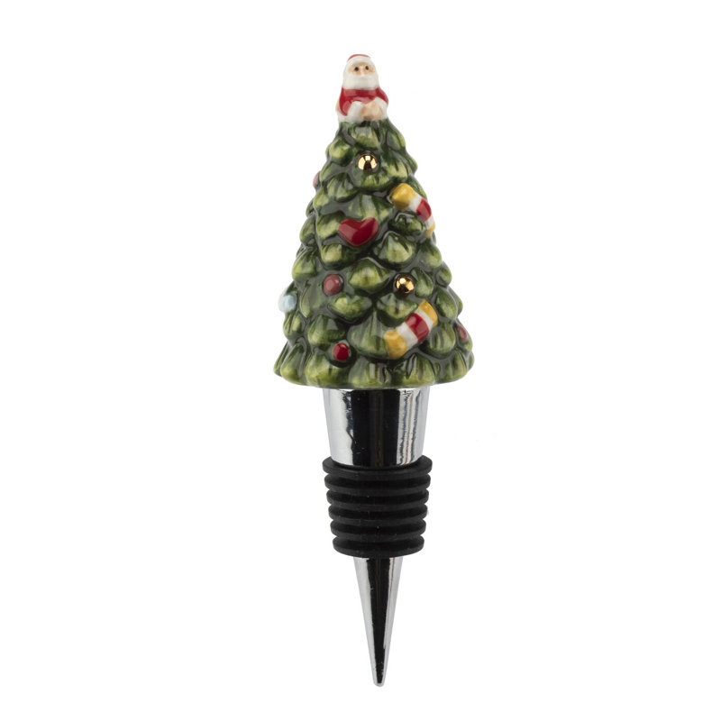 Spode Christmas Tree Tree Bottle Stopper