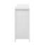 Buffet U_STYLE moderne de 55,1 po avec 2 tiroirs et 4 portes, tablettes réglables, motif à vagues, poignées en aluminium, panneau de fibres à densité moyenne peint, rangement scandinave pour la salle à manger et le salon-645899463