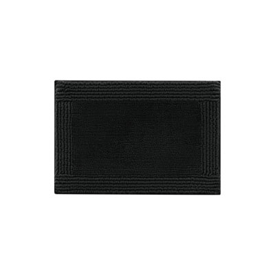 1 tapis de salle de bain réversible 100% coton 24 x 60 po 3000 g / m² - plateau de table de qualité supérieure, aspect dense, lavable à la machine, velours moyen 0,5