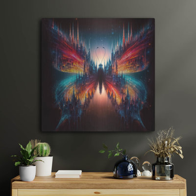 «Gothic Butterfly 4» par Rey Klimt, art mural en métal, 24 po x 24 po