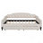 Upholstered Tufted Daybed With Trundle, Beige