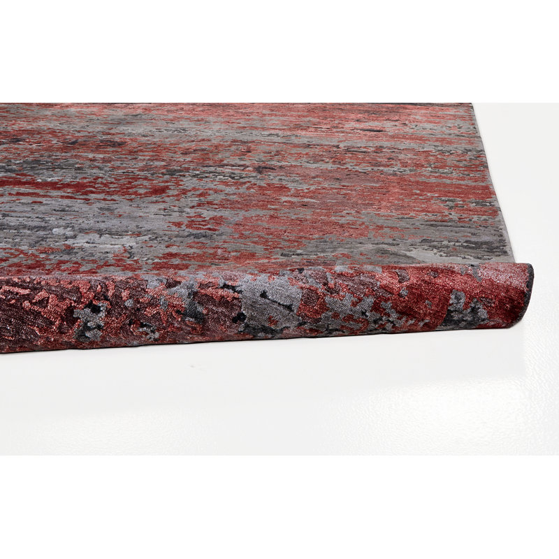 Tapis rouge Tasso, Rectangle 9 pi 6 po x 13 pi 6 po