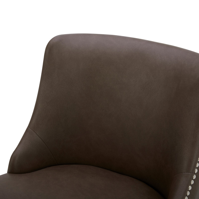 Tabouret de comptoir pivotant 26 po Shurma, Chocolat