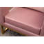 Fauteuil d'appoint contemporain rembourré, rose-149088788