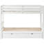 Lit superposé simple au-dessus d'un lit gigogne avec couchette en blanc, peu encombrant, garde-corps, guide d'assemblage pour couchette Rookies, couleur blanche, caractéristiques, placement à votre goût-2126354992