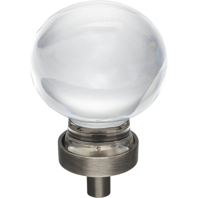 Harlow Round Knob, Brushed Pewter, 1 3/8"