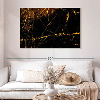 Avery Golden Splash Marble Abstract