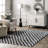 Dominique Abstract Checkered Fringe Area Rug-86514679