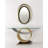 62'' Glass Top Console Table