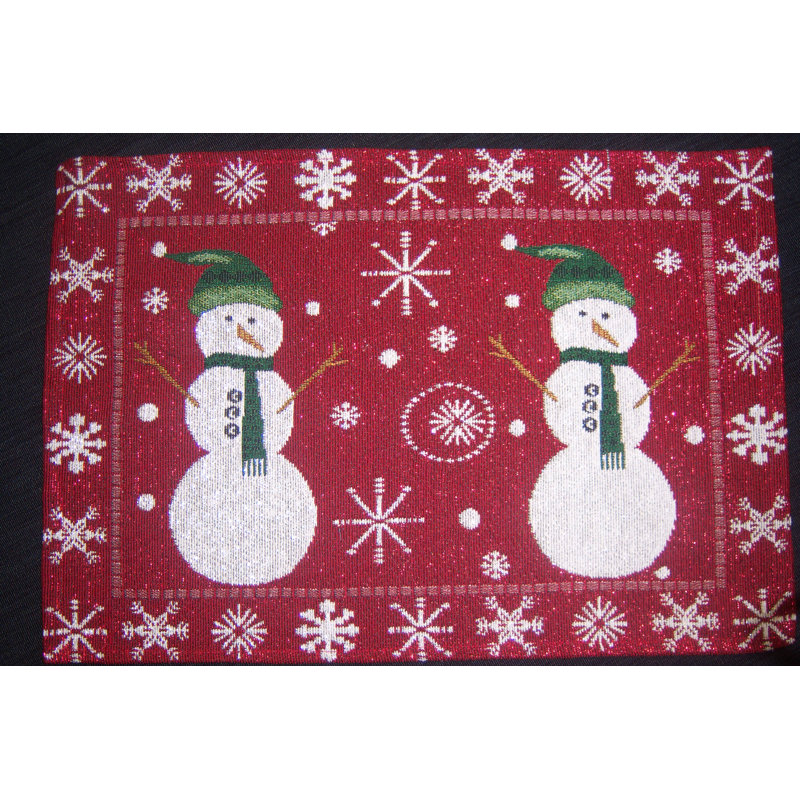 Napperons snow men, Coureur 13x54